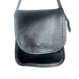 Artisan Bags Childwold NY Black Leather Crossbody Small Shoulder Purse